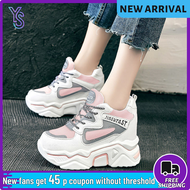 New Wedge Korean Chunky Sneakers For Women Rubber Shoes For Women  High Cut(Add one size)#Q802