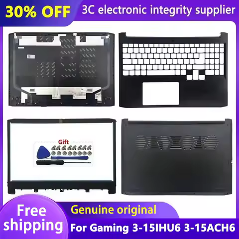 NEW For Ideapad Gaming 3-15IHU6 3-15ACH6 Series Laptop LCD Back Cover Front Bezel Palmrest Upper Bot