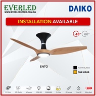 [FREE INSTALLATION] DAIKO *FINEST* DC Ento 45/60" with Tri-Color LED + Dimmable (Inverter DC Fan)