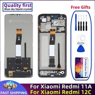 For Xiaomi Redmi 12C 11A LCD 23053RN02A Original With frame Mobile Phone Display Touch Screen Digi