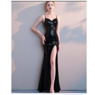 AD-RALINE LONGDRESS PAYET/SEQUIN MAXI DRESS PARTY BODYCON 983