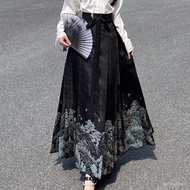YQ2023Autumn New Daily National Fashion All-Matching Western Style New Chinese Version Improved Hanfu Lace-up Ming Horse