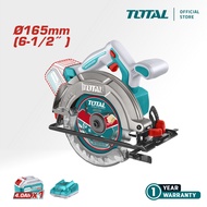 TOTAL Li-ion Circular Saw 45 & 90 Degree Bevel (165mm/6 1/2"/20V) + TCT Saw Blade (24T) P20S TSLI165