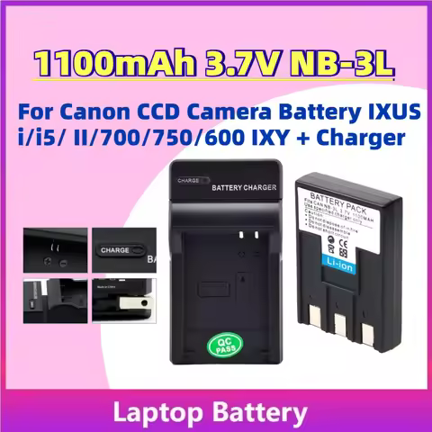 Grade A In Stock 1100mAh 3.7V NB-3L Rechargeable Battery for Canon CCD Camera Battery IXUS i/i5/ II/