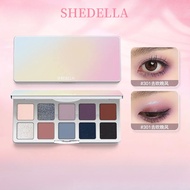 SHEDELLA Glitter Eyeshadow  Palette Colorful Eyeshadow Palette Ten Color Eyeshadow Palette Makeup Pa