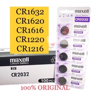 Battery CR1632,CR1620,CR1616,CR1220,CR1216 Maxell-Micro Lithium