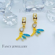 Fancy Jewellery Emas 916 Charms Dragonfly Colourful Emas 916 Tulen