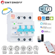 Tuya WIFI circuit breaker Remote control timer function Over load short Circuit protection Voice Con