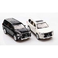 阿米格Amigo│1:24 Lexus LX570 六開門 休旅車 黑色 白色 SUV 越野車 合金車 聲光 迴力車 模型車 玩具車