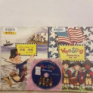 【奧莉薇繪本館二手書】2書1CD 英語童謠繪本系列8 美國.美國 歌本+繪本 東西圖書