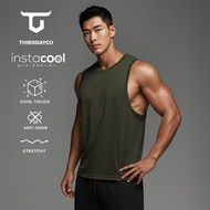 THIRDDAY Men's Sleeveless Tank Singlet Instacool SVN "Plain" White MTL72 Black MTL73 Navy MTL74 ARMY