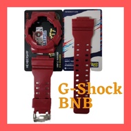 G-Shock GA GD GAX GLS 100 110 120 140 Band and Bezel BNB Maroon Complete with Buckle &amp; Keeper Tali Jam Getah GSHOCK