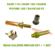 DASH110 DASH125 DASH2 FUTURE WAVE125-Fi - REAR BRAKE PUMP CALIPER SCREW BREK DISC SKREW REPAIR KIT W