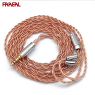 FAAEAL Earphone Cable 3.5mm/2.5mm/4.4mm Gold-plated Replacement Headphone Wire 4 Core High Purity Copper Upgrade Headset Line MMCX/2Pin 0.78mm Connector Detachable Audio Cables For Hibiscus BLON BL03 TANGZU x HBB Wu HeyDay Zetian Wu Shimin Li