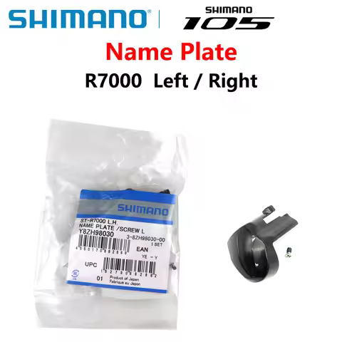 Shimano 105 R7000 Name Plate & Fixing Screw Black Left Hand Right Hand For ST-R7000 Original SHIMANO
