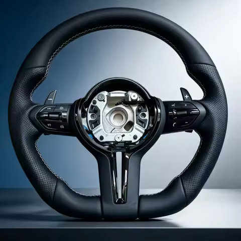M Sport Leather Steering Wheel With Paddle Shifter For BMW F10 F20 F22 F30 E90 F80 M3 M5 X1 F48 X3 F