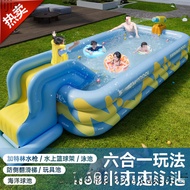Inflatable Swimming Pool Children Household Swimming Pool Thickened Foldable Outdoor Padding Pool Ad