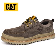 CAT Caterpillar รองเท้าทำงาน Fashion รองเท้าหนังชั้นบนสุด, รองเท้าลำลองส้นเตี้ย, รองเท้าเทรนนิ่งพื้นรองเท้าแข็งแรงทนทาน Tooling Shoes รองเท้าลำลองส้นเตี้ย CAT รองเท้าเทรนนิ่งพื้น -S8299f