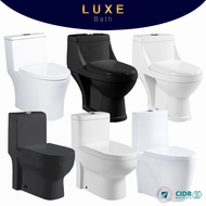 [Limit to 1 Unit Per Order] LUXE Bath One Piece WC Toilet Bowl S-Trap Wash Down Water Closet 10 Inch