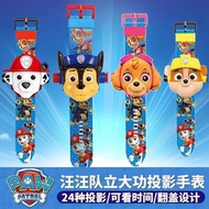 jam telefon budak perempuan jam budak Children Cartoon Projection Luminous Watch Barking Team Toy Wa