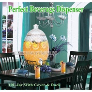 10 L QUALITY GLASS BEVERAGE DISPENSER WITH STAND SE11610