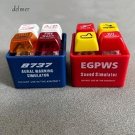 DELMER EGPWS Warning Simulator, 737 Airbus Aircraft Route Pilot Keychain, Portable Pendant Plastic S
