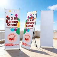 Banner Stand 5 feet x 2 feet Tarpaulin Durable Heavy Duty Stand Tarp 3feet x 6 feet