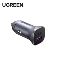 UGREEN  CAR CHARGER PD 30W + SCP 22.5W USB TYPE A + C DUAL PORT FAST CHARGE CAR CHARGER - CD130