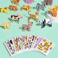 Educational Toy Warehouse Sale 3D Diy Puzzle/ Mini 3D Puzzle Toy/ with Dino Animal Motif and Insects