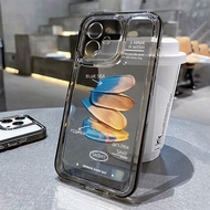 เคสไอโฟน สําหรับ iPhone 11 13 14 12 Pro Max 7 8 SE Plus XR X XS โปร่งใส เคส จิตรกรรม เคสโทรศัพท์ เม็ดสี Case เมฆขาว เคสโทรศัพท์มือถือ