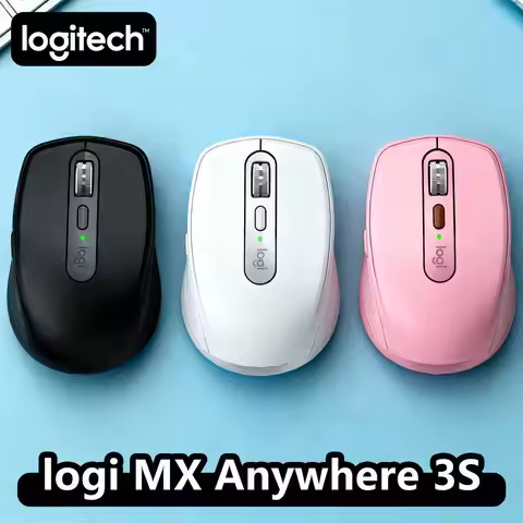 Logitech MX Anywhere 3S Ergonomic Wireless Mouse, 8000 DPI, MagSpeed Scroll, USB-C, Mac (Multi style
