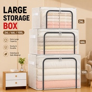 24L/66L/100L Foldable Storage Box Clothes Organizer Box Storage Box for Storing Items