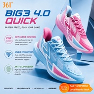 361° BIG3 4.0 Quick Men's Basketball Shoes Professional Guard On-Court Cushioning Anti-Slip Low-Cut 