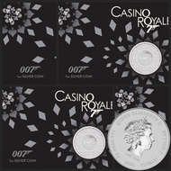 [Very Rare & Collectible] 2023 $1 James Bond Casino Royale Casino Chip 1oz BU in Card