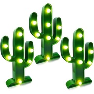 Pack LED Cactus Light Cinco De Mayo Decorations 10 X 5.5 Inch Cactus Decor Mexican Fiesta Party Deco