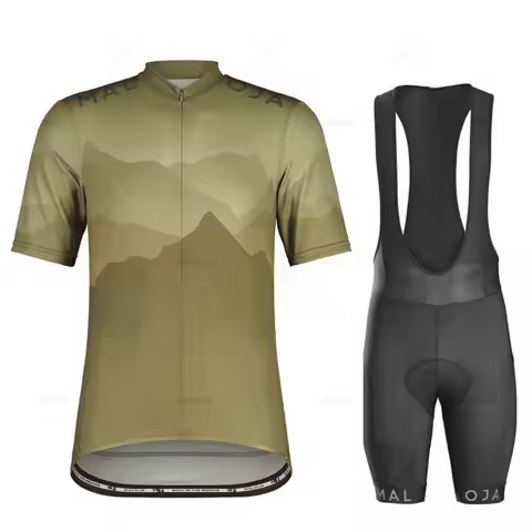 Maloja-Professional Cycling Uniform for Men, Pro Team Sports Suit, Mountain Bike Jersey, Pants, New 