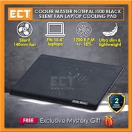 Cooler Master NotePal I100 Black Silent 140mm Single Fan Ultra Slim Lightweight 15.4" Laptop Cooling