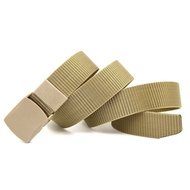 Sabuk Anti Metal Detektor Gesper Tali Kanvas Nylon Ikat Pinggang Anti X-Ray Belt