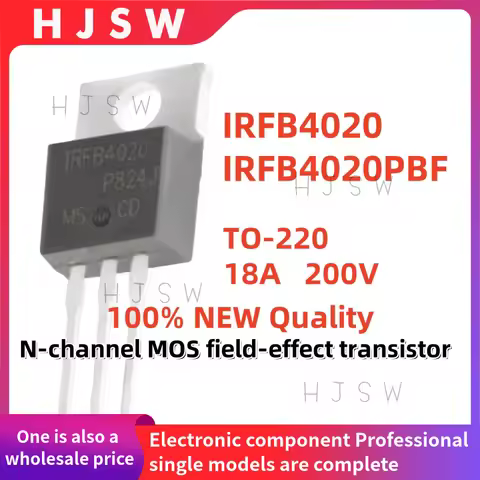 10/20/30/50PCS 100% Brand New and Quality IRFB4020 IRFB4020PBF FB4020 TO-220 18A 200V N-channel MOS 