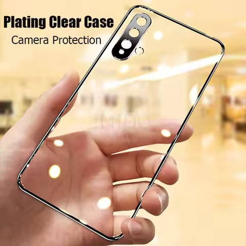 Case For Huawei Honor 20 Pro Luxury Plating Soft Clear Camera Protection Cover For Huawei Honor 20 H
