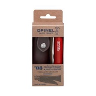 OPINEL - 傳統色彩 摺刀 - N08 Bushwhacker 紅色 (配保護套) OP-001890