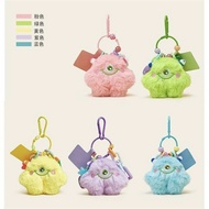 cute things ezlink charm Original Design Green Plush Toy Bag Pendant Pendant High-grade Car Keychain Gift Small Pendant Colorful Dopamine Girl Wear All-match Accessories Mobile Pho