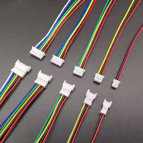 10Pairs Mini JST 1.25mm Connector Pitch 1.25mm Male Plug Female Jack Socket 2P/3/4/5/6 Pin Connector