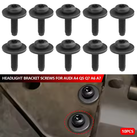 10PCS Headlight Bolt Screw N90683302 M6X20 Fender Bolt Screw FOR Audi A4/S4 Q5 Q7 A6 A7 w FOR Audi A