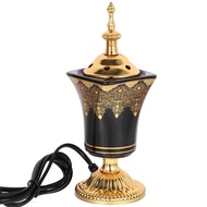 (KSRQ) Electric Incense Burner Frankincense Incense Holder Vintage Arabic Censer Burner Home Office 
