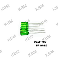 Capacitor (Capacitor) 22uF 10V 22uF 25V Nichicon BP MUSE green No Terminal