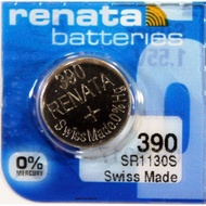Renata 390 SR1130SW 1.55V 60mAh Silver Oxide Button Cell Battery [1 pc]
