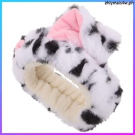 Dalmatian Ear Headband Plush for Costume Multi Color  zhiymais4w