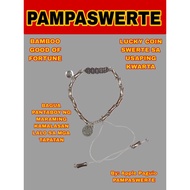 Feng Shui Silver Lucky Coin Bamboo Fashionable Lucky Keychain