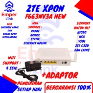 ZTE F663NV3A F663 NV3A ONU ONT XPON WITHOUT ADAPTOR PPPOE VLAN STATIC BRIDGE SUPPORT/SUPPORT ALL OLT